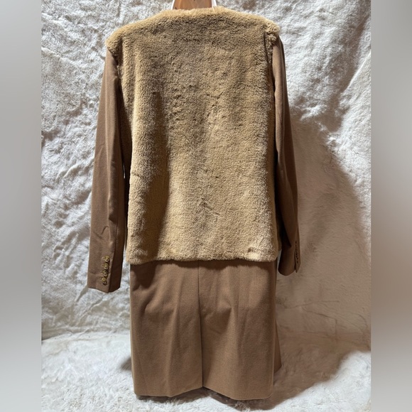 Treasure and Bond x Something Navy coveted camel & faux fur coat Small Nordstrom - Picture 6 of 14